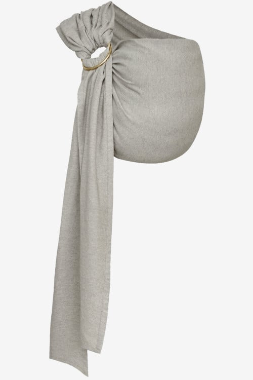 Grey ring sling in a recycled cashmere blend