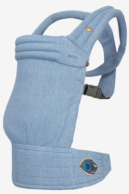 Light denim baby carrier